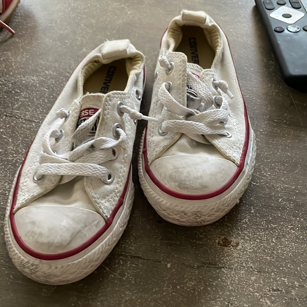 White slip on Converse toddler